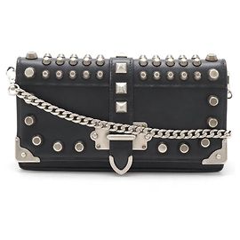 Prada Leather Cahier 2way Shoulder Bag Black