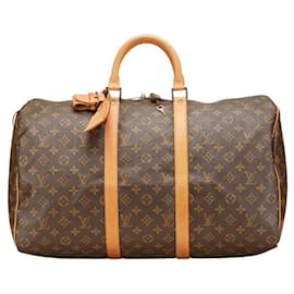 Louis Vuitton-Louis Vuitton Monogram Keepall Travel Bag M41426-Brown