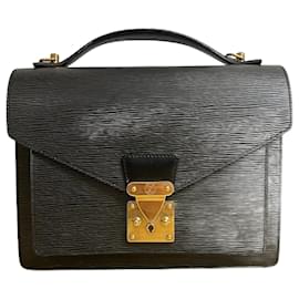 Louis Vuitton-Louis Vuitton Monceau Epi Bag-Black