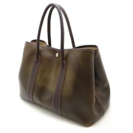Hermès-Hermes Garden Party Amazonia Tote Bag-Brown