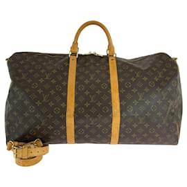 Louis Vuitton-Louis Vuitton Keepall Bandouliere Monogram 2way Boston Bag-Brown