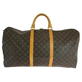 Louis Vuitton-Louis Vuitton Keepall Bandouliere Monogram 2way Boston Bag-Brown