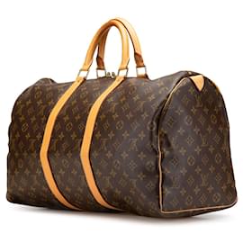 Louis Vuitton-Louis Vuitton Monogram Keepall 50-Brown