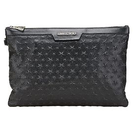 Sac à main en cuir à motif étoile JIMMY CHOO Noir