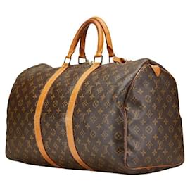 Louis Vuitton-Louis Vuitton Keepall Monogram Boston Bag-Brown