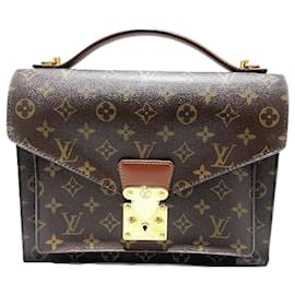 Louis Vuitton-Louis Vuitton Monceau28 Monogram Handbag-Brown