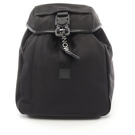 Moncler TRICK Nylon Leather Backpack Black