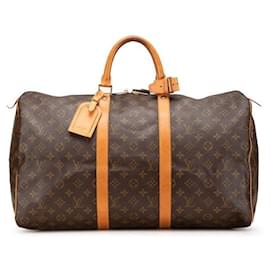 Louis Vuitton-Louis Vuitton Monogram Keepall Travel Bag 50cm Brown M41426-Brown