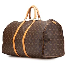 Louis Vuitton-Louis Vuitton Monogram Keepall 55-Brown