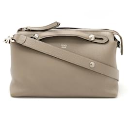 Fendi-Fendi Leather By The Way 2way Bag 8BL124-Grey
