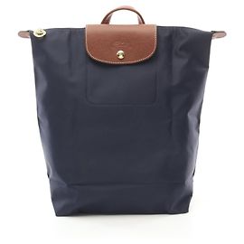 Mochila de tecido e couro Le Pliage Original da Longchamp Azul