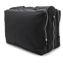 Hermès-Hermes Business Bag Canvas Leather Briefcase-Black