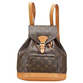 Louis Vuitton-Louis Vuitton Monogram Montsouris PM Backpack M51137-Brown