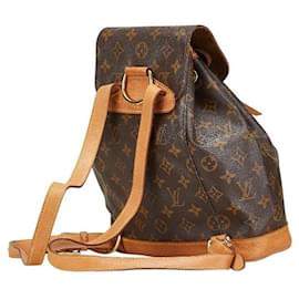 Louis Vuitton-Louis Vuitton Monogram Montsouris PM Backpack M51137-Brown