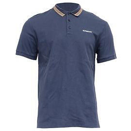 Polo Burberry in cotone blu navy Blu Blu navy