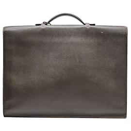 Hermès-Hermes Sac a Depeche 38 Leather Briefcase-Brown