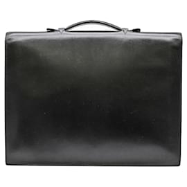 Hermès-Hermes Sac a Depeche 38 Briefcase Leather-Black