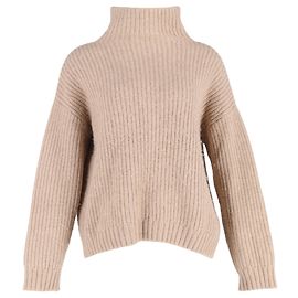 Beige Wollrollkragenpullover Anine Bing Sydney Beige