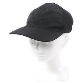Gucci-Boné de beisebol em nylon e algodão com logo GG da Gucci-Preto