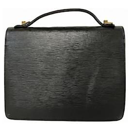 Louis Vuitton-Louis Vuitton Monceau Epi Handbag-Black
