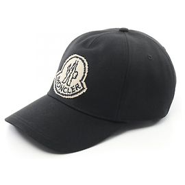 Boné de lona com logo Pixel Moncler Preto