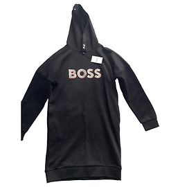 Robe Hugo Boss Noire en Coton et Polyester 16 ans Noir