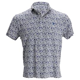 Ralph Lauren-Polo Ralph Lauren Custom Slim Floral Print Polo Shirt in Blue Cotton-Other