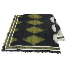 Christian Dior Sciarpa in cotone Dior 04TDI331I917 Verde