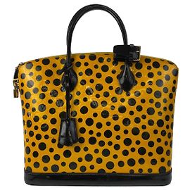 Bolso Lockit MM Monogram Vernis Louis Vuitton M91398 Amarillo