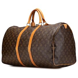 Louis Vuitton-Louis Vuitton Monogram Keepall 55-Brown