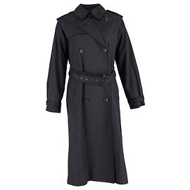 Casaco Trench Tanner Nili Lotan em algodão preto Preto