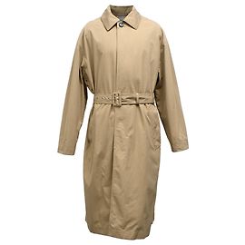 Abrigo trench con cinturón Bottega Veneta en algodón marrón Castaño