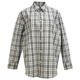 Camicia a quadri oversize Bottega Veneta in cotone multicolore Multicolore