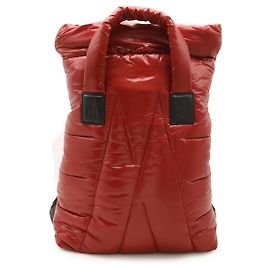Moncler Powder Nylon Leather Backpack Red