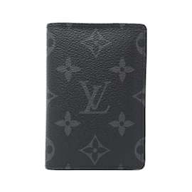 Louis Vuitton-Louis Vuitton Monogram Eclipse Card Case-Black