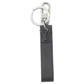 Louis Vuitton-Louis Vuitton Monogram Shadow Keychain Dragonne M68675-Black,Silvery