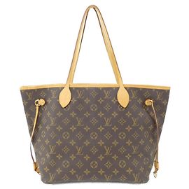 Bolso Louis Vuitton Monogram Neverfull MM Castaño Monograma