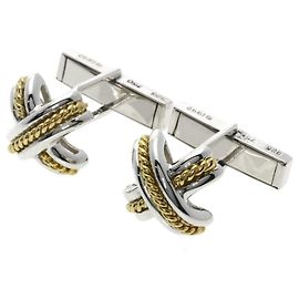 Tiffany & Co Gemelli Tiffany Signature in argento e oro giallo 18K Altro