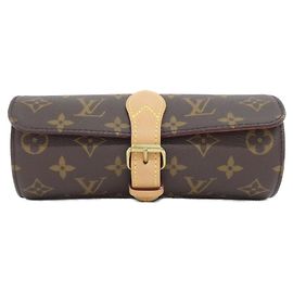 Louis Vuitton Monogram Etui 3 Uhren M47530 Braun Monogramm