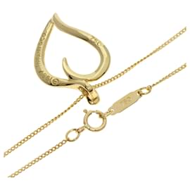 Tiffany & Co-Colar em forma de coração Tiffany Leaf em ouro amarelo 18K-Dourado