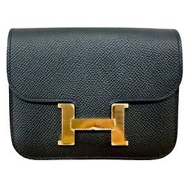 Hermès Pochette noire Hermes Constance B Stamp Noir