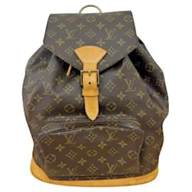 Louis Vuitton-Louis Vuitton Monogram Montsouris GM Backpack-Brown,Monogram
