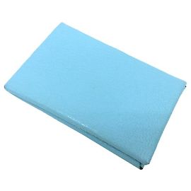 Hermès Hermes Calvi Verso Card Case in Light Blue Light blue