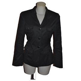 Autre Marque Maurizio Pecoraro wool blend jacket with belt black Black