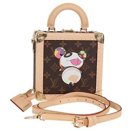 LOUIS VUITTON Monogram Panda LV �~ TM Mini Square Trunk Bag M13127 Auth BA2353SM Monogram