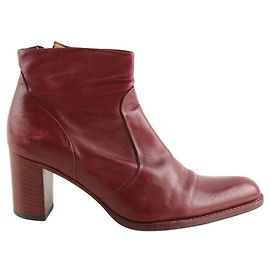 Free Lance Botas de cuero burdeos Burdeos