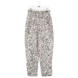 Isabel Marant Etoile Pantalones rectos de algodón multicolor Multicolor