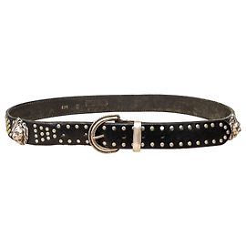 Gianni Versace Nieten Gürtel Versus Schwarz