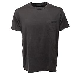 Camiseta Prada de algodão cinza antracite Cinza