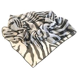 Bandana scarf. Beautiful beach accessory DOLCE & GABBANA in black/white zebra print White